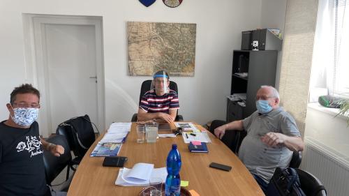 Zľava doprava: Igor Ripka, Dušan Statelov, Dušan Dúbravický