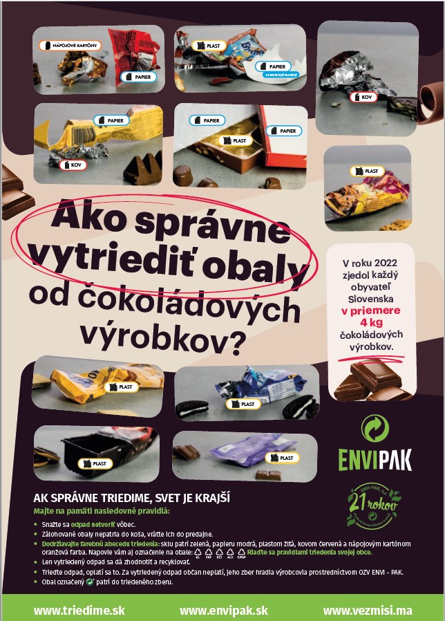 triedenie odpadov obal od cokolady | WebJET CMS