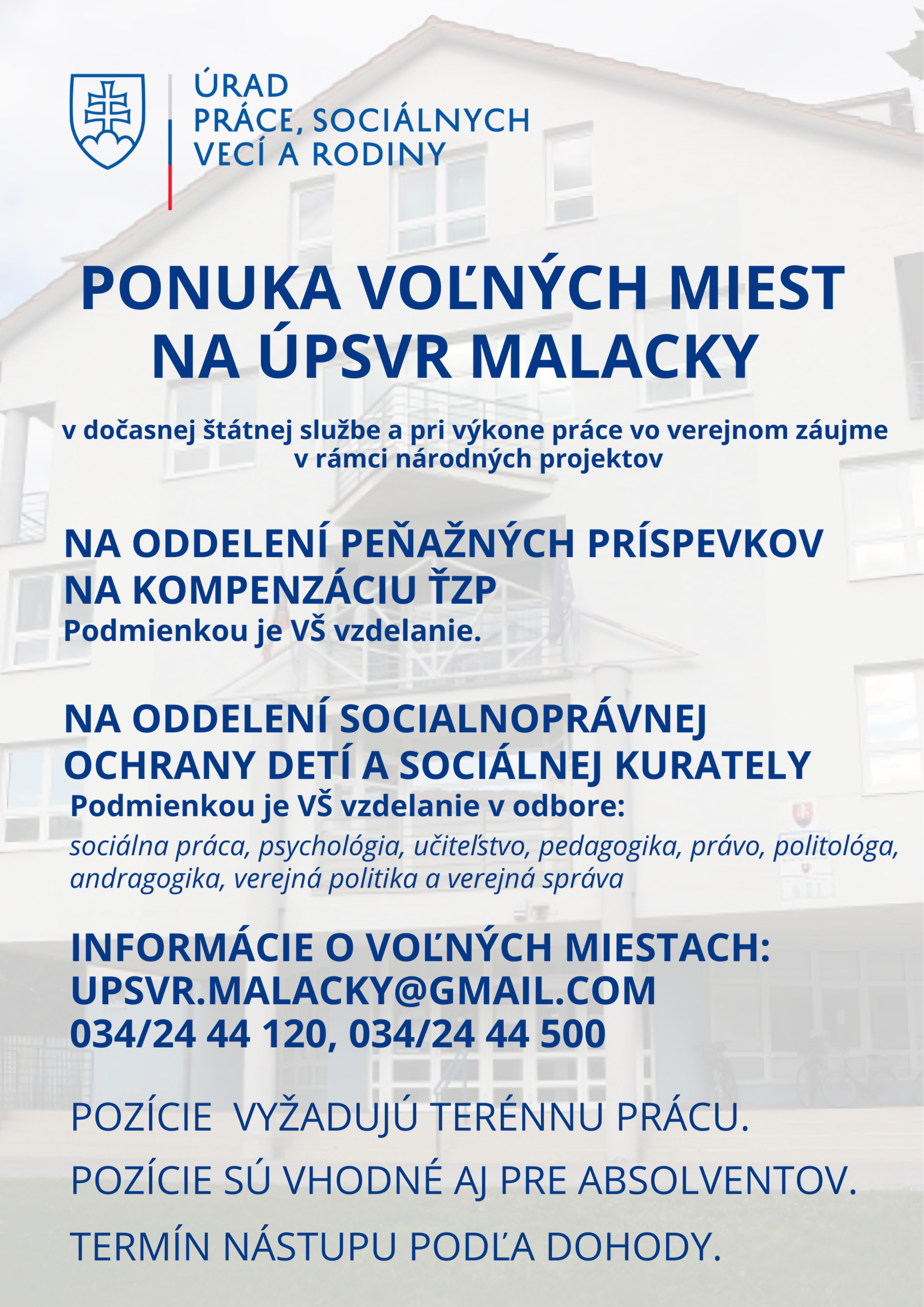 plagat volne miesta upsvr ma | WebJET CMS