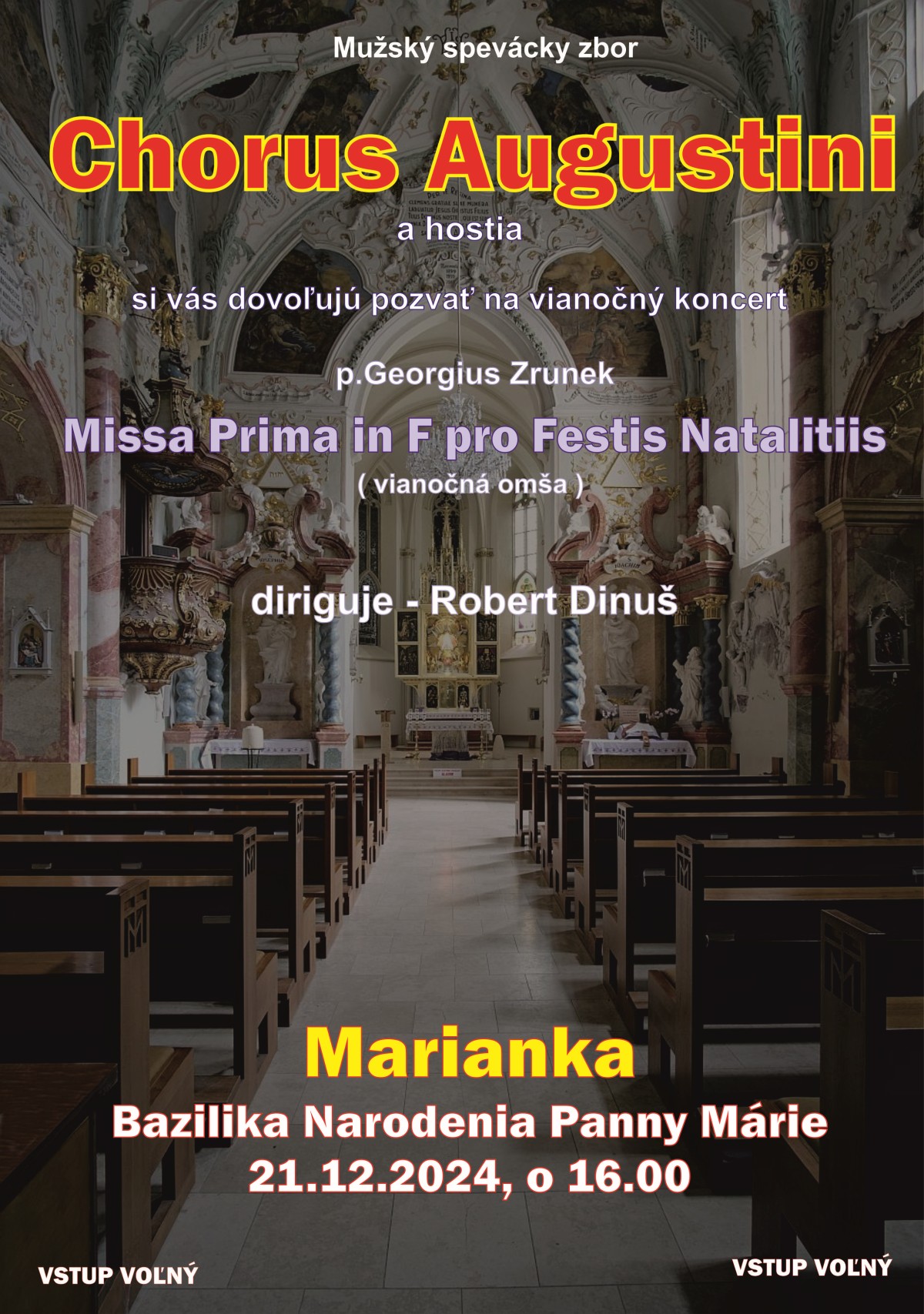 vianocny koncert chorus aug | WebJET CMS